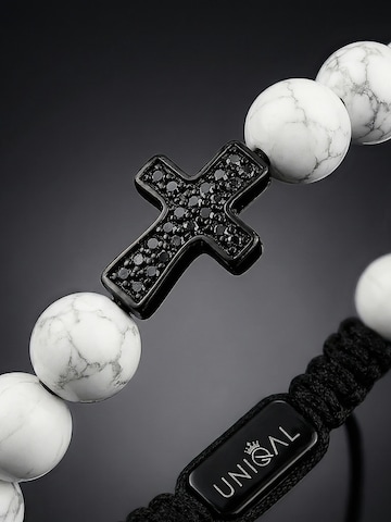 UNIQAL Armband 'HOWLITH ZIRKONIA KREUZ' in Wit