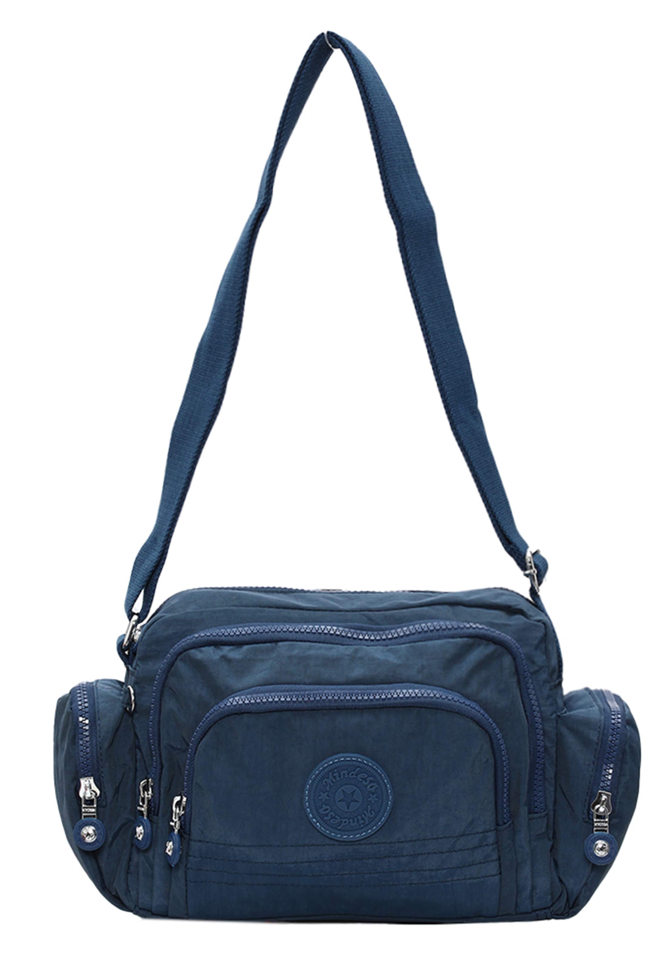 Mindesa - Mala de ombro em azul: frente