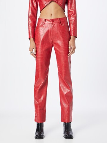 Hosbjerg Regular Trousers 'Haze' in Red: front