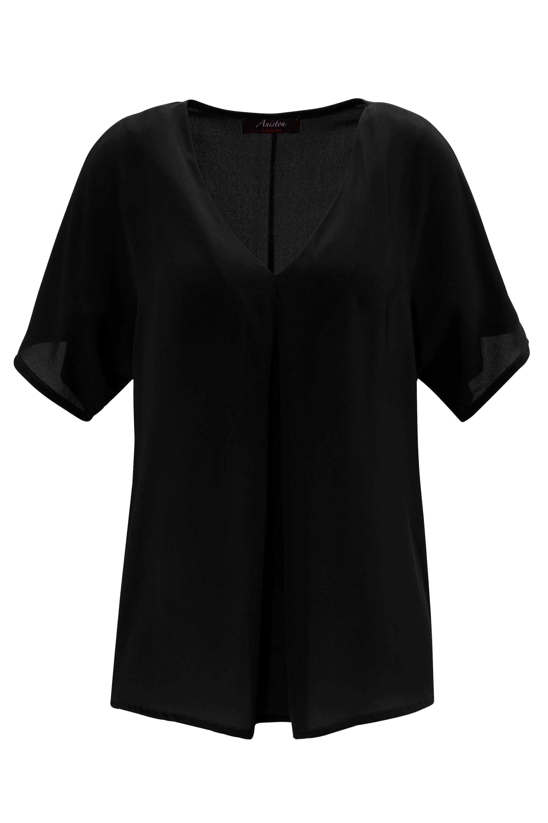 Aniston CASUAL Bluse in Schwarz: Vorderseite