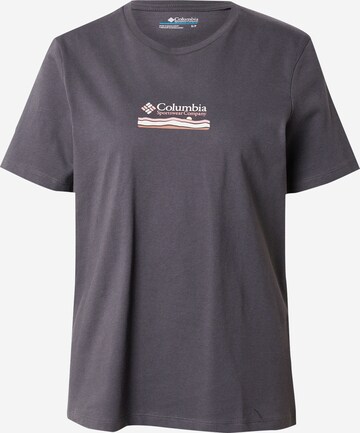 T-shirt fonctionnel 'Heritage' COLUMBIA en noir : devant