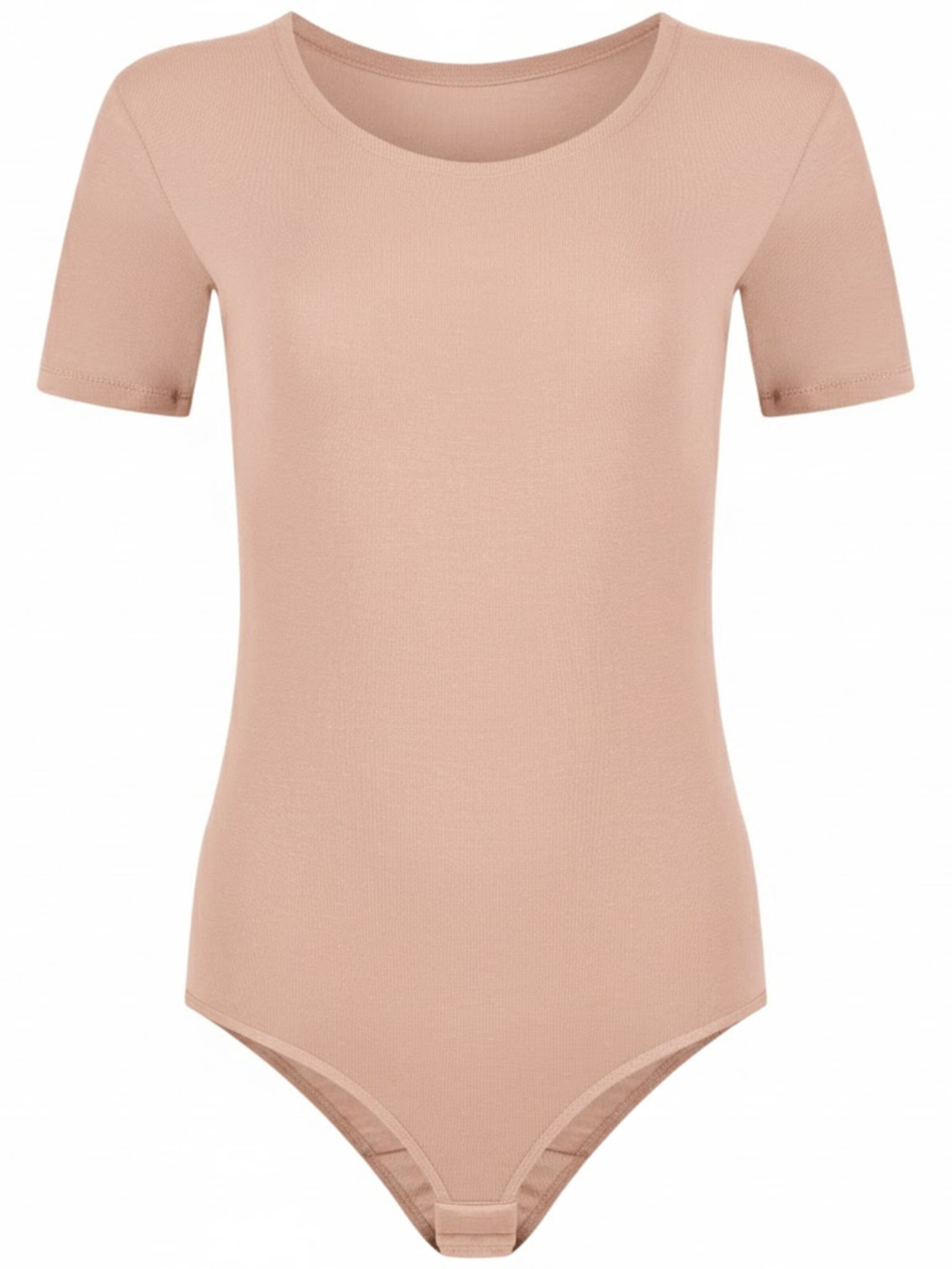 Evoni Bodysuit in Beige: front