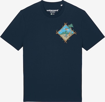 Watapparel T-Shirt ' Beach is calling ' in Blau: Vorderseite