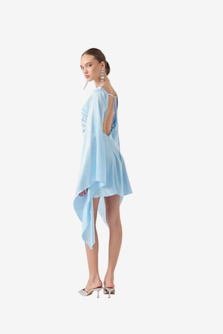 Robe de cocktail HOLLY LOLLY en bleu