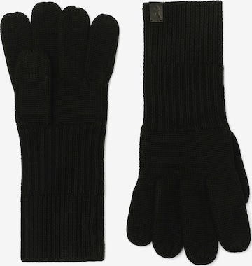 AllSaints Fingerhandschuhe 'Declan' in Schwarz: Vorderseite