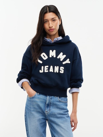 Tommy Jeans Sweatshirt 'Arch' in Blauw: voorkant