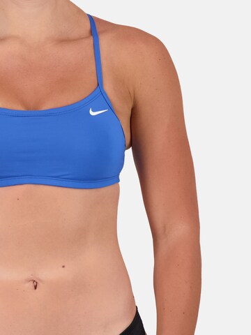 Nike Swim Bustier Sportbikinitop in Blauw