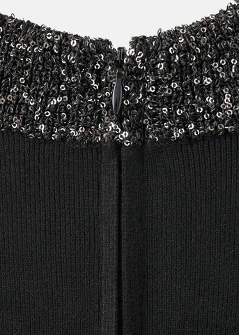 MANGO Knitted dress 'Balerina' in Black