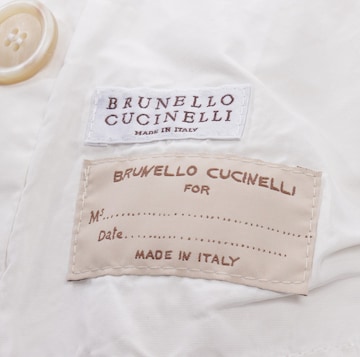 Brunello Cucinelli Übergangsjacke L in Weiß