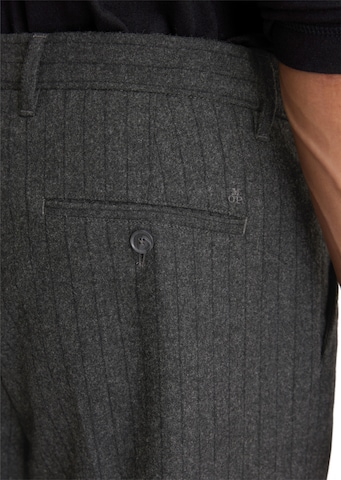 Marc O'Polo Loose fit Trousers with creases 'Belsbo ' in Black