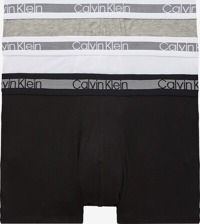 Calvin Klein Underwear Boxers en gris / noir / blanc, Vue avec produit