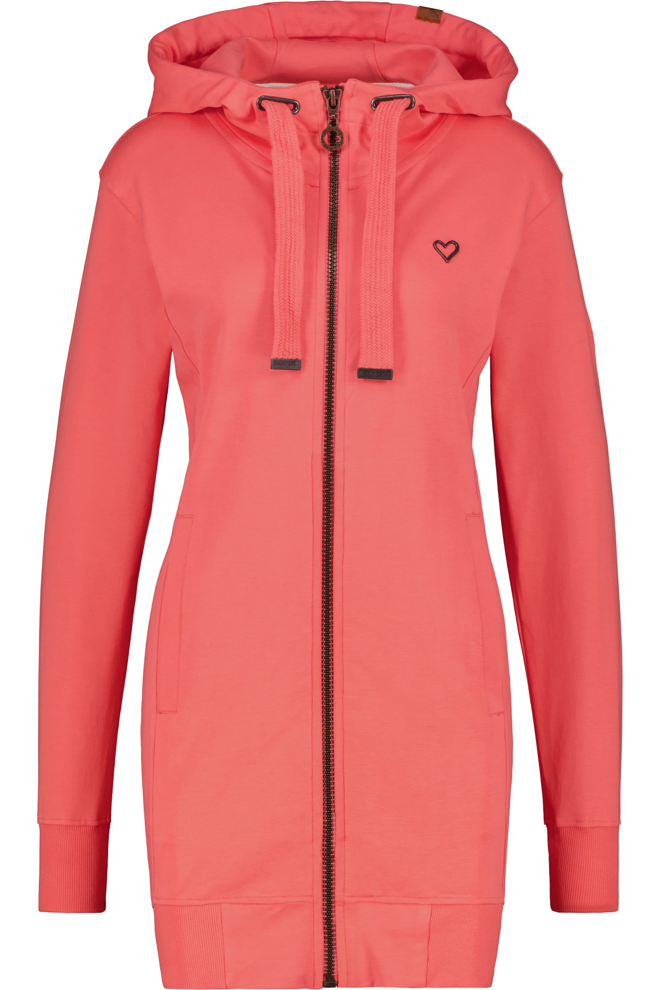 alife & kickin Zip-Up Hoodie 'JasinaAK' in Pink: front