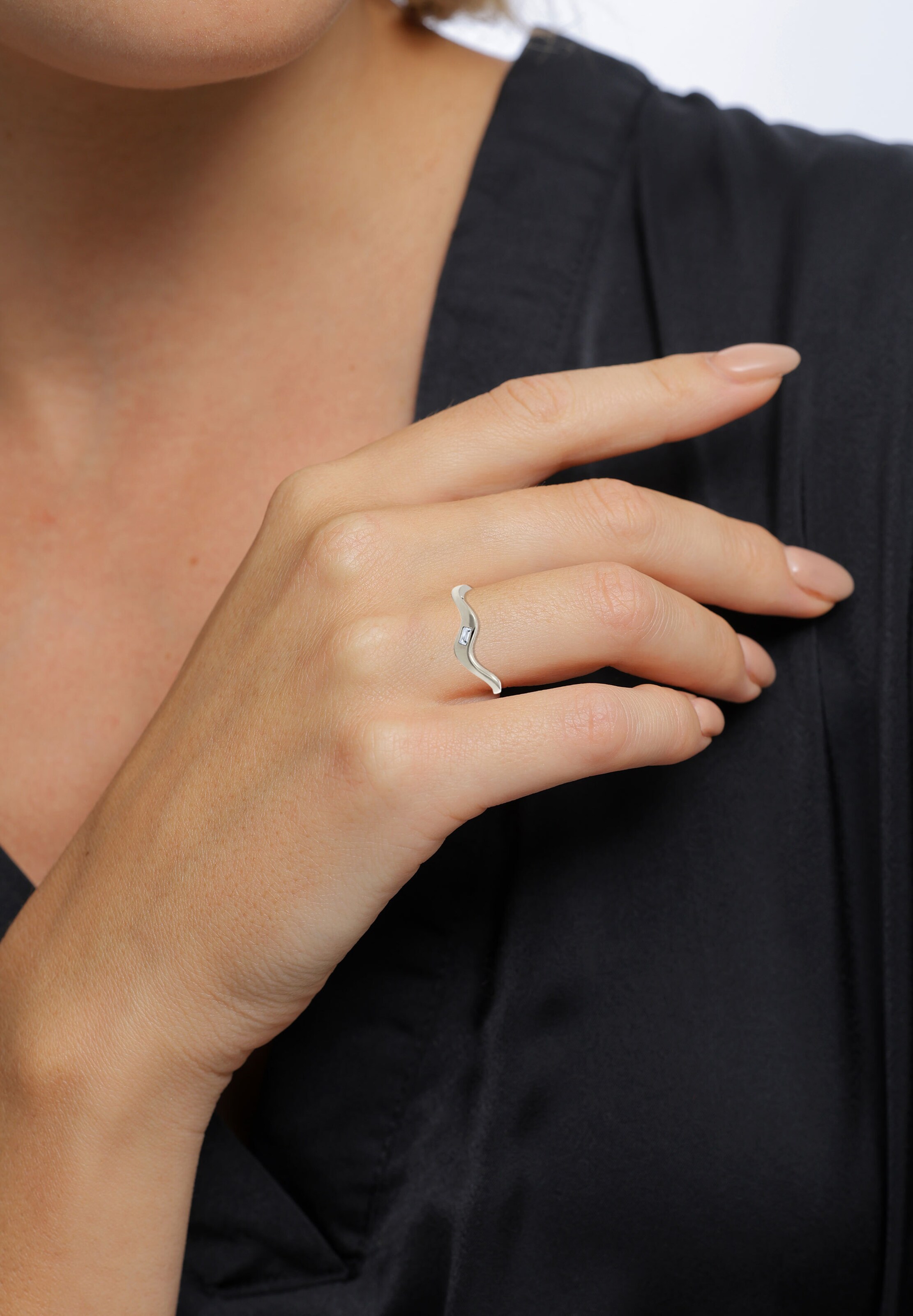 ELLI PREMIUM Ring in Zilver: voorkant