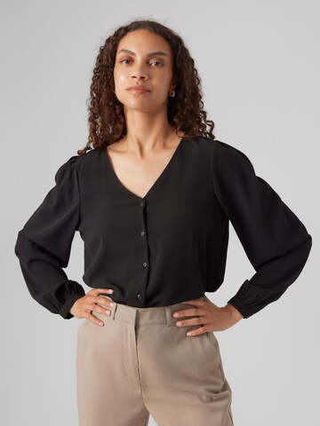 Vero Moda Petite Bluse 'NAJA' in Schwarz: predná strana