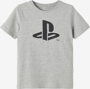 NAME IT Shirt 'Play Station' in Grey: front