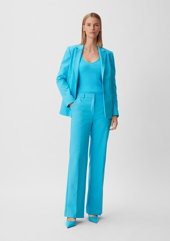 COMMA Flared Pleated Pants in Blue