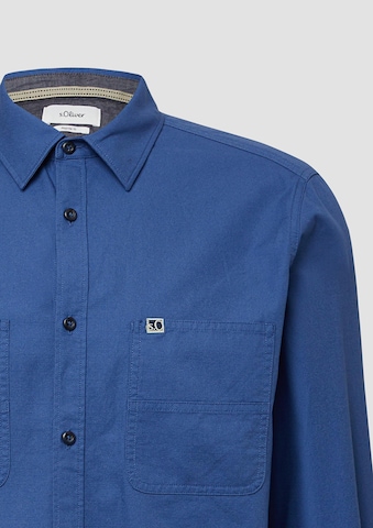 s.Oliver Regular fit Overhemd in Blauw