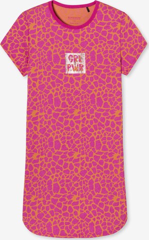 SCHIESSER Nachthemd 'Prickly Love' in Roze: voorkant