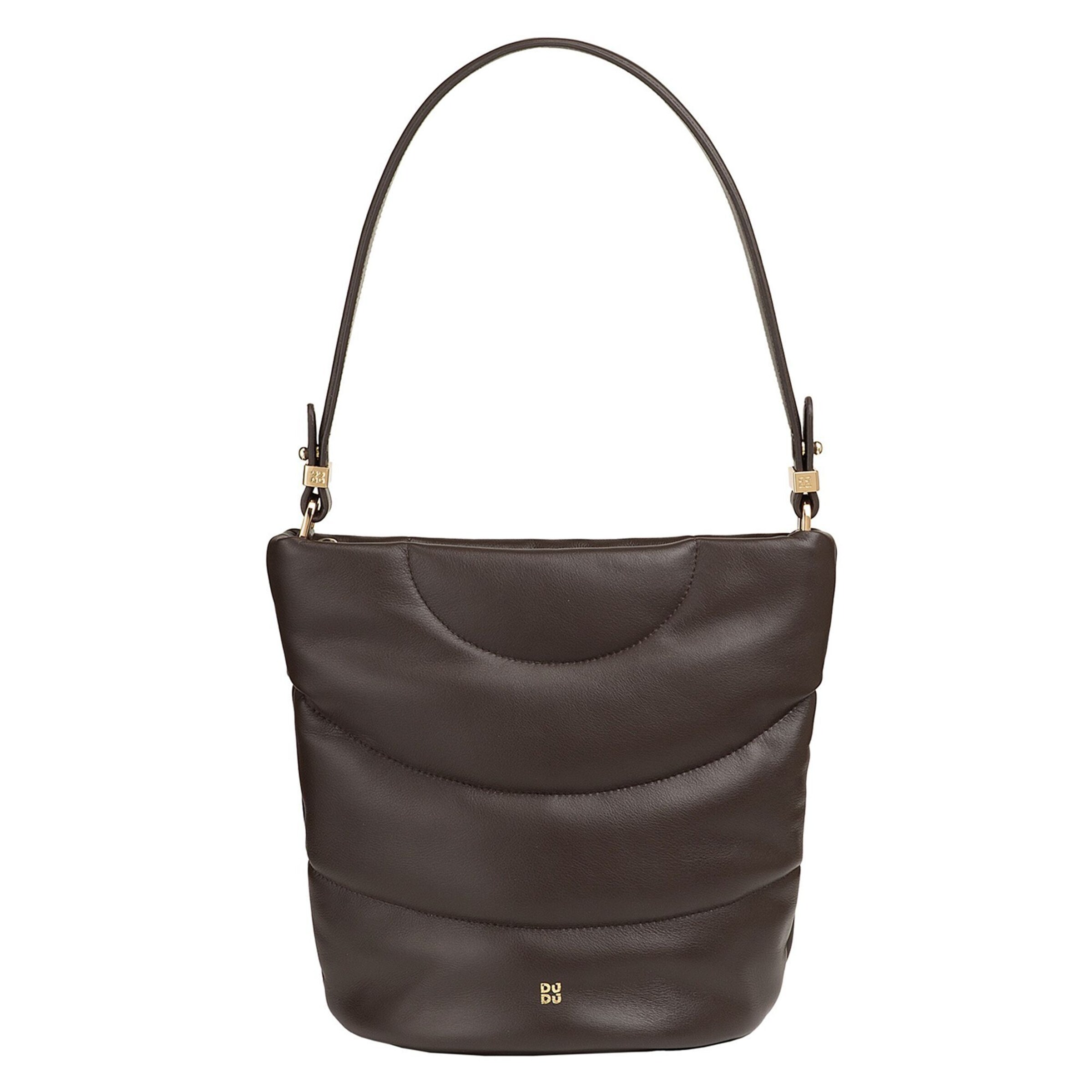 Borsa a spalla 'Barbara' di DuDu in marrone: frontale