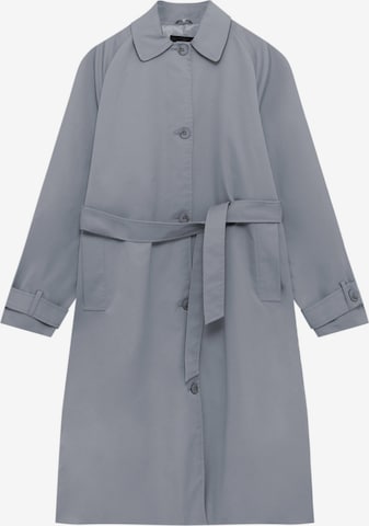 Pull&Bear Between-Seasons Coat in Blue: front