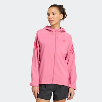 ADIDAS PERFORMANCE Athletic Jacket in Pink: front
