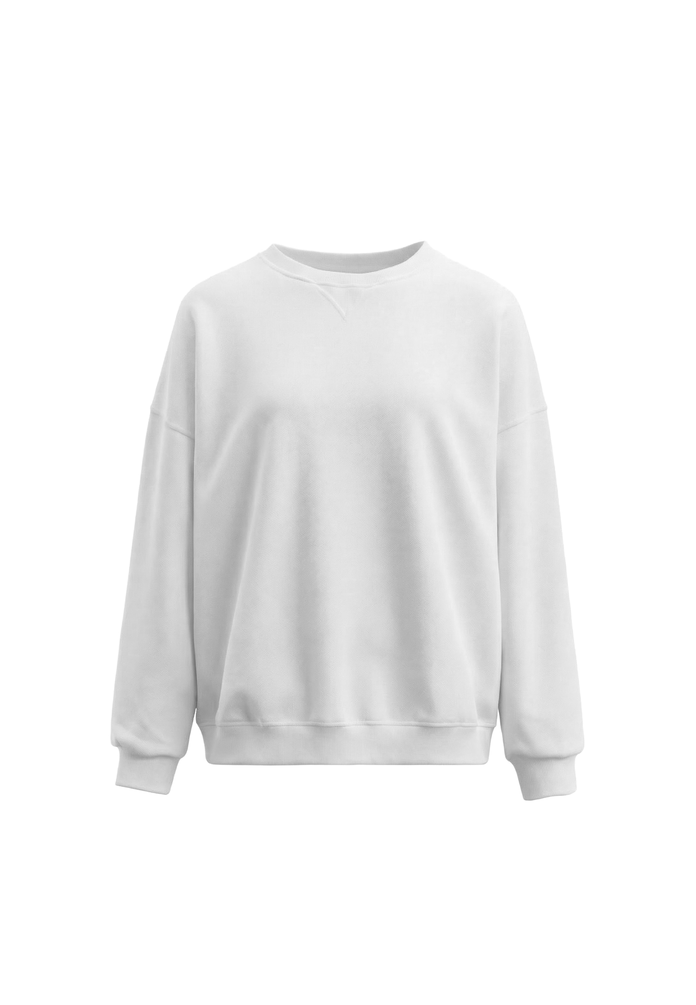 MYMO - Sudadera en blanco: frente