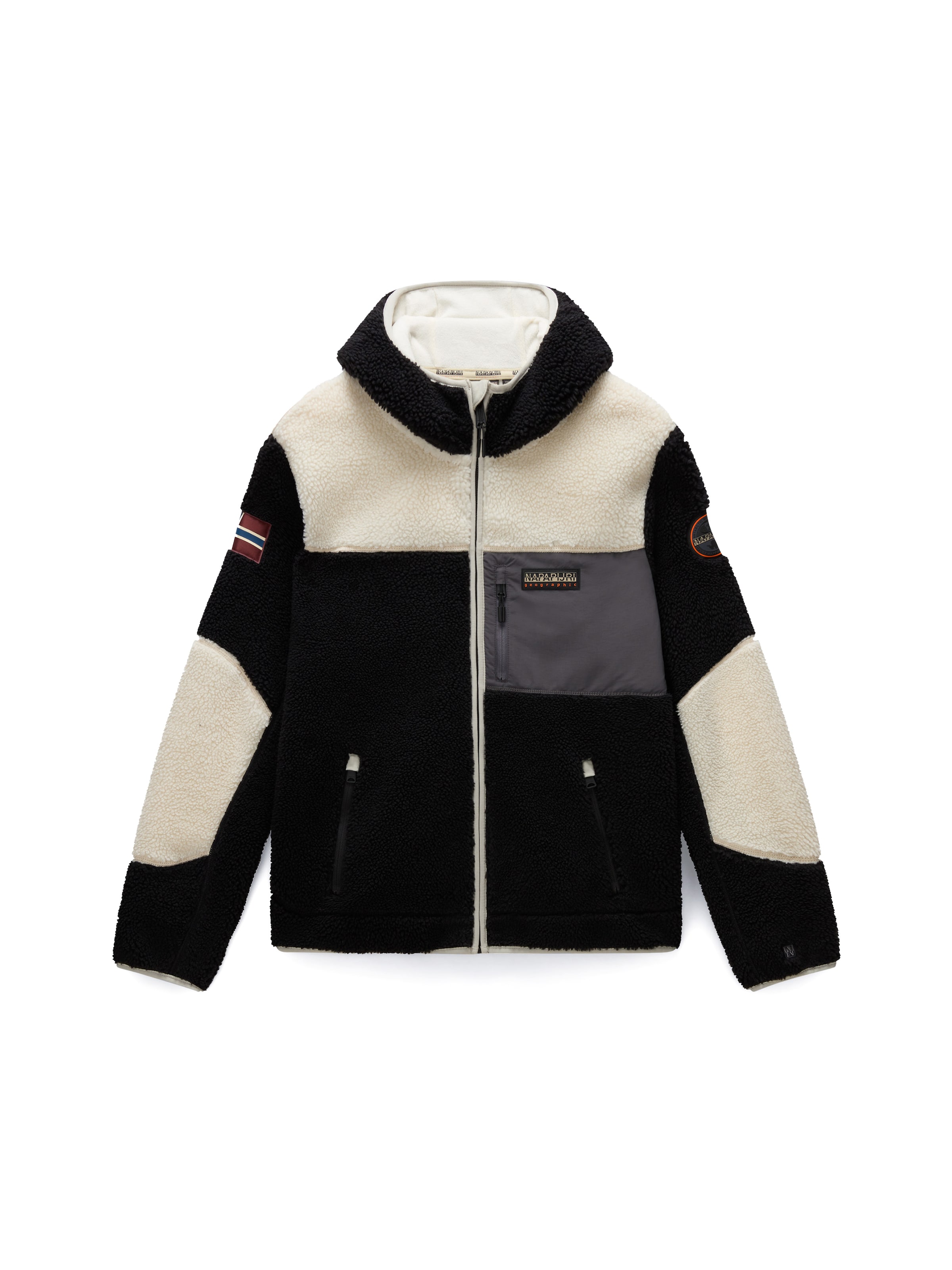 NAPAPIJRI Fleecejacka 'Yupik 3' i svart: framsida