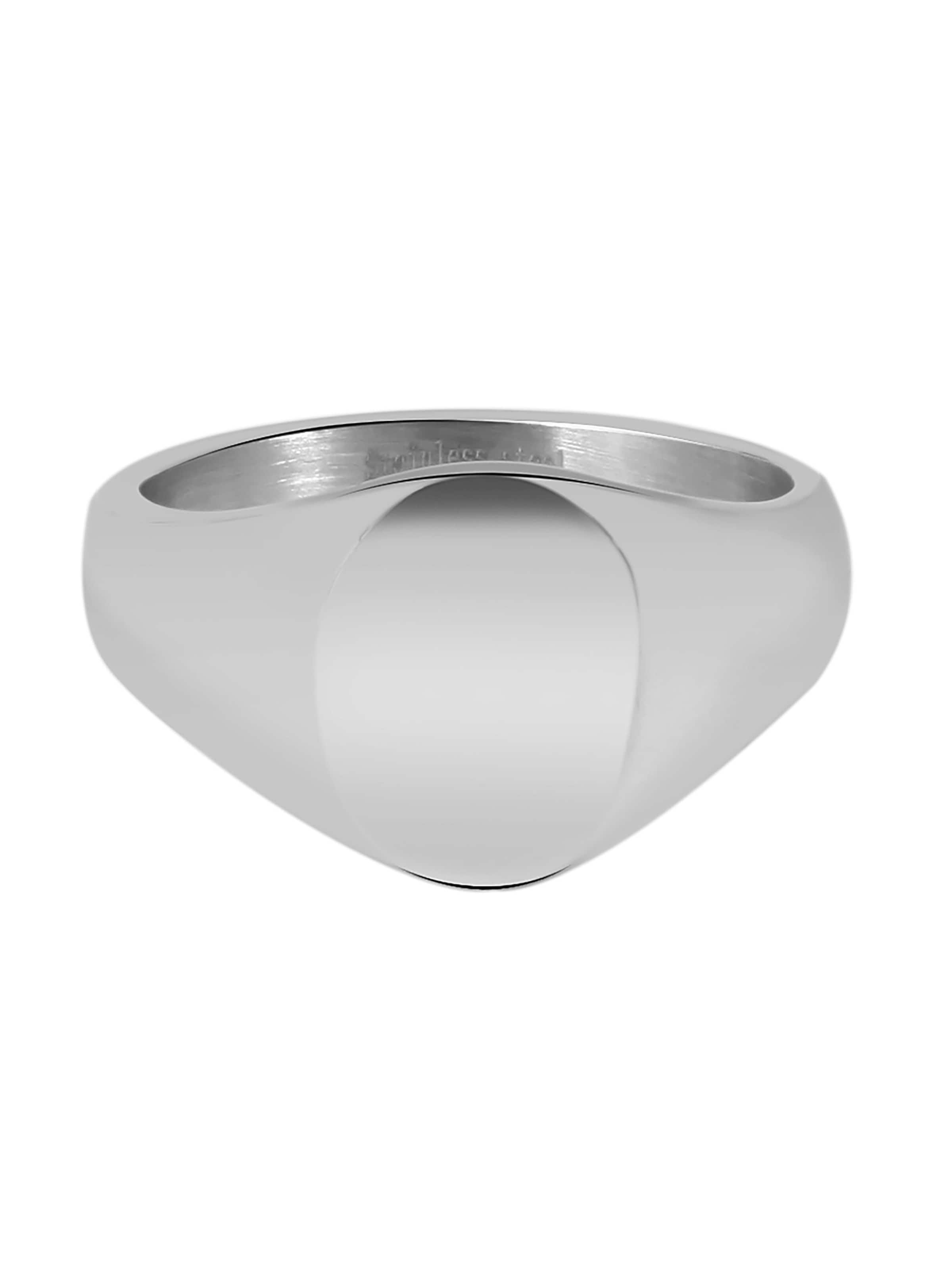 Akzent Ring 'Pietro, silberfarbig, langlebig' in Silver: front