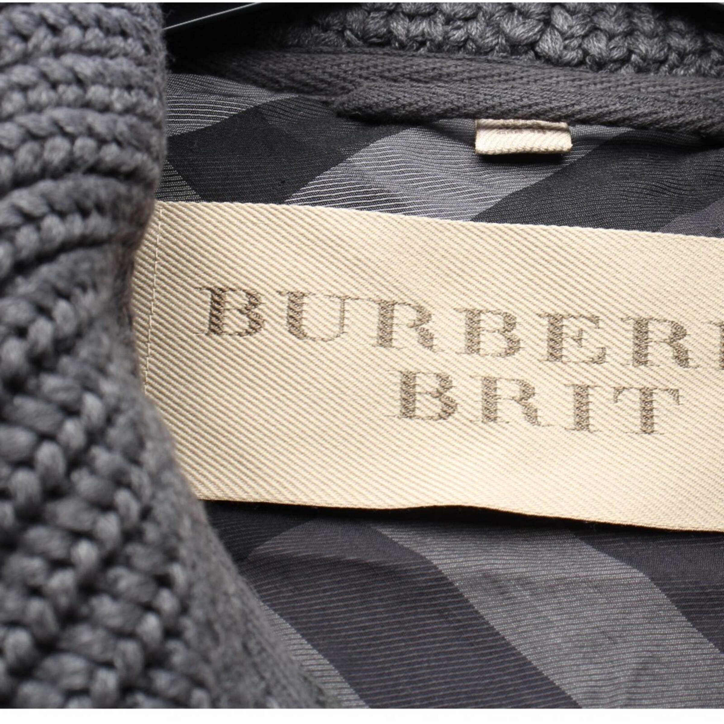 BURBERRY Übergangsjacke S in Grau