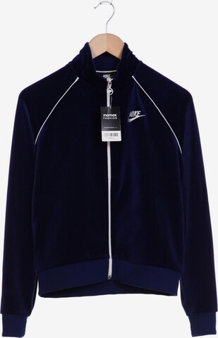 NIKE Sweatshirt & Zip-Up Hoodie in S in Blue: front