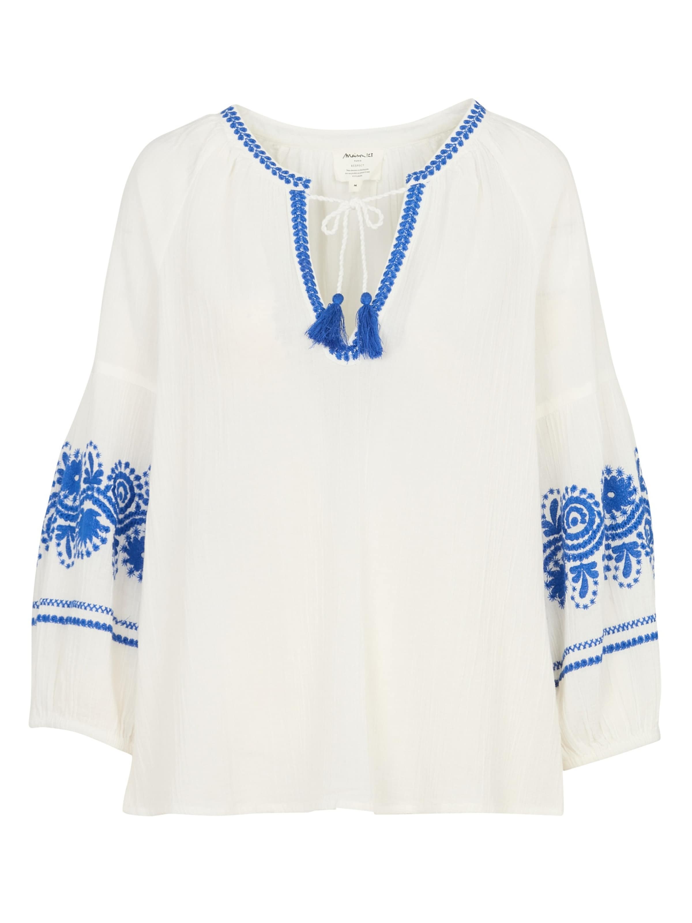 Camicia da donna 'SIRENE' di Maison 123 in bianco: frontale