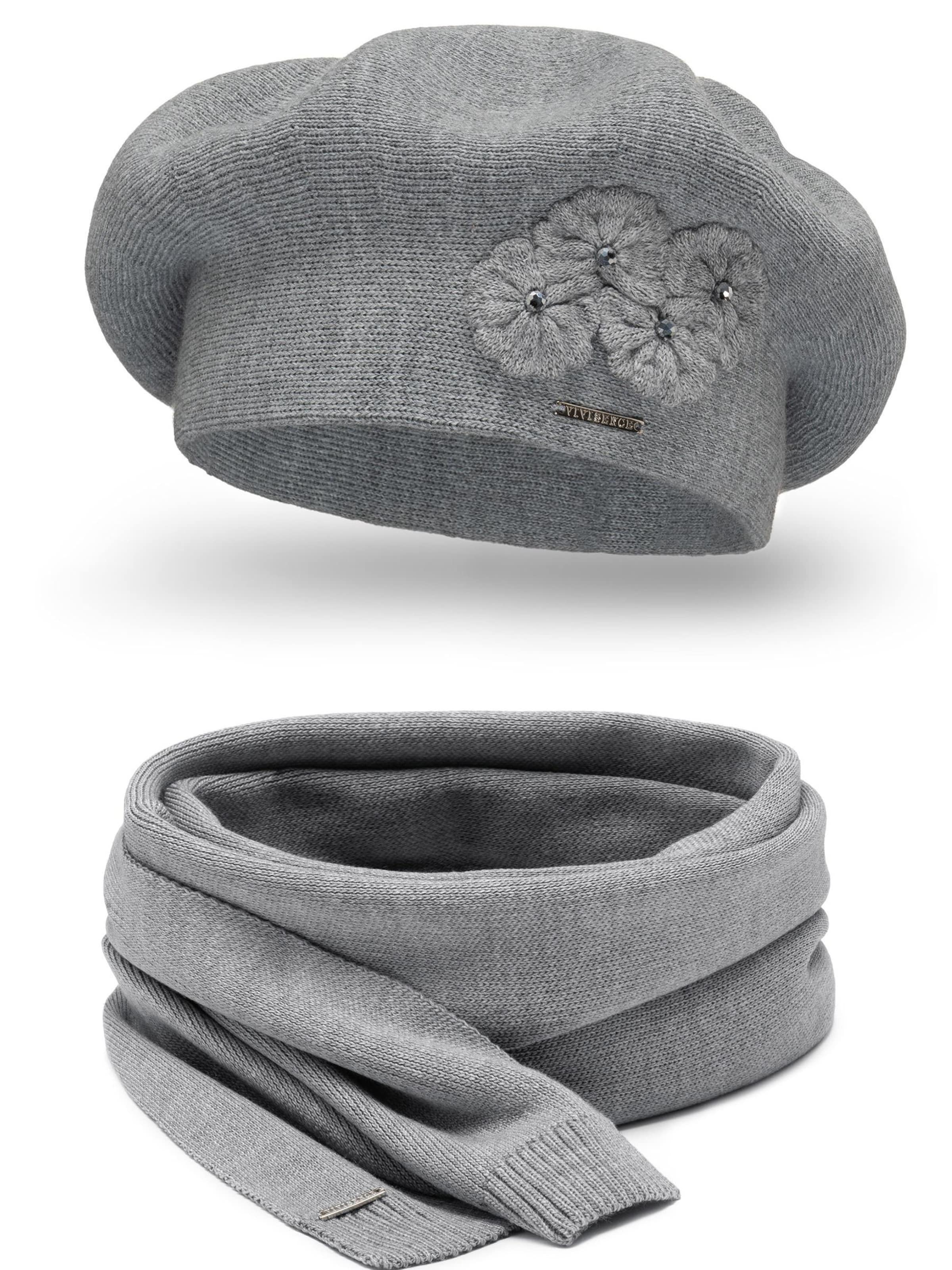 Vivisence Mütze '7006 Set'‌‌‌‌‌‌ in Grau: Vorderseite
