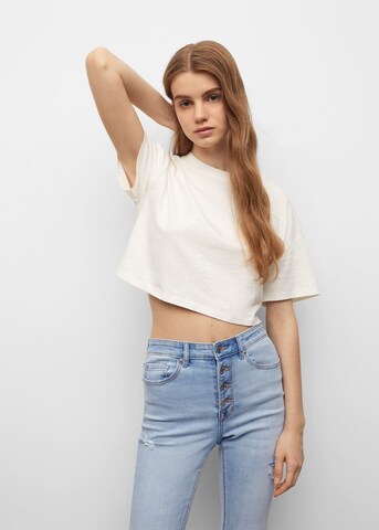 MANGO TEEN Zvonový Džíny 'Trumpet' – modrá