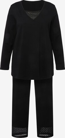 Ulla Popken Pajama in Black: front