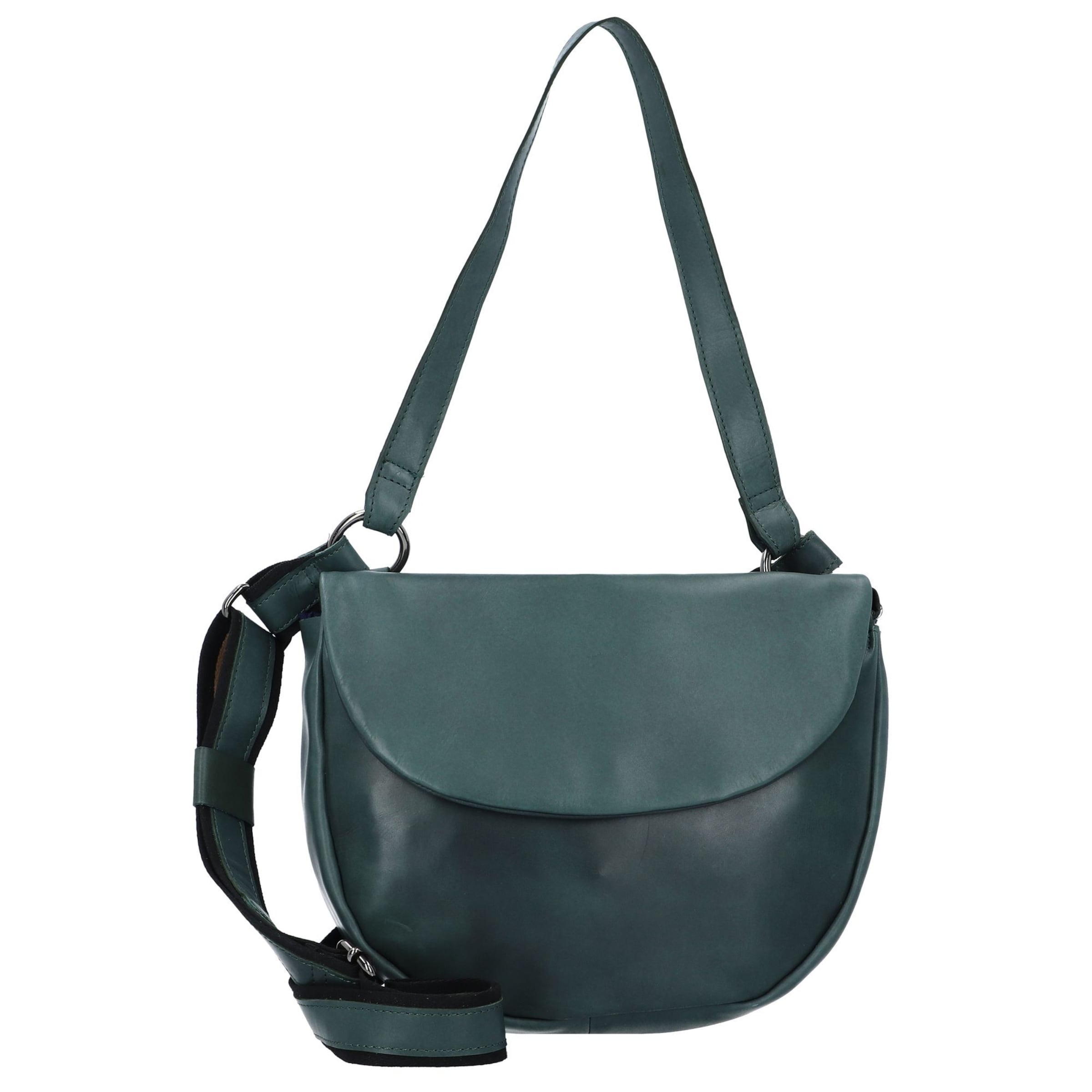 Harold's Schultertasche 'Caugio' in Grün: Vorderseite