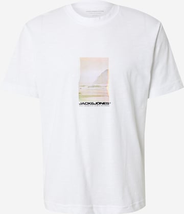 JACK & JONES Shirt 'JCOSAGO' in Wit: voorkant