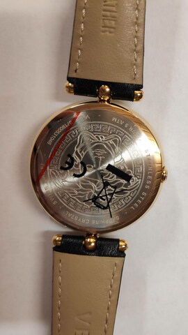 VERSACE Analoguhr 'Palazzo' in Schwarz