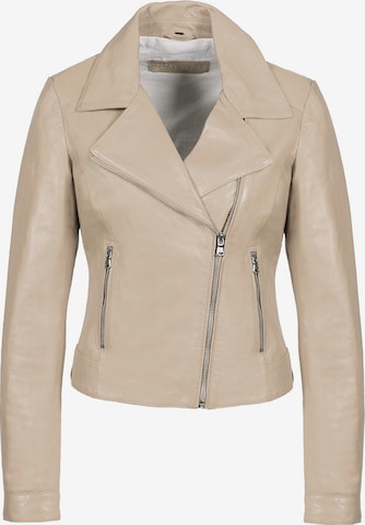 FREAKY NATION Välikausitakki ' Bikerjacket ' värissä beige: etupuoli