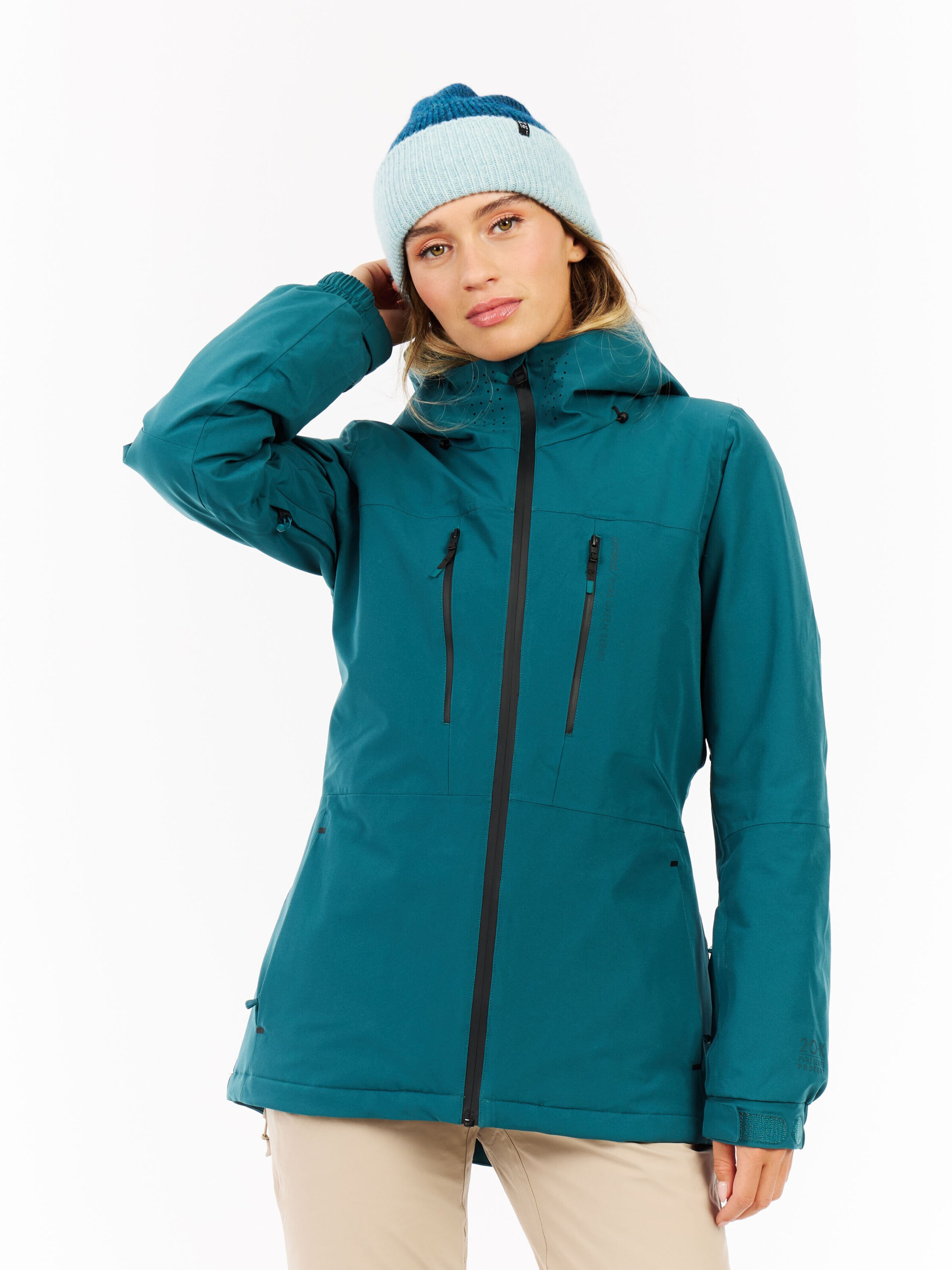 PROTEST Sportjacke 'PRTBEVERLY'‌‌‌‌‌ in Blau: Vorderseite
