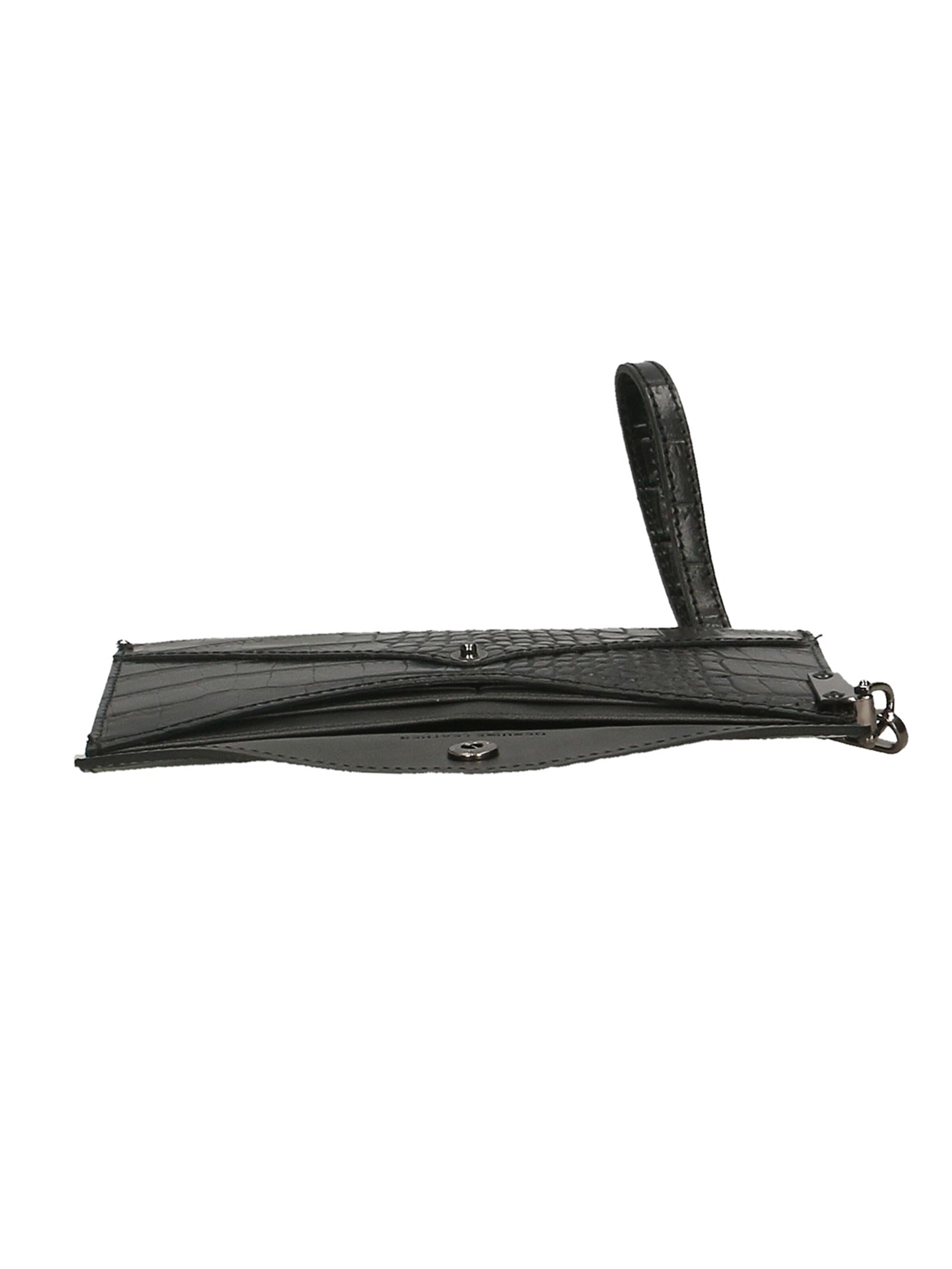 Pochette 'Borsetta Portafoglio Noemy Pelle Stampa Coccodrillo Made in Italy' di Gave Lux in nero