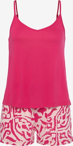 s.Oliver Short Pajama Set in Pink: front