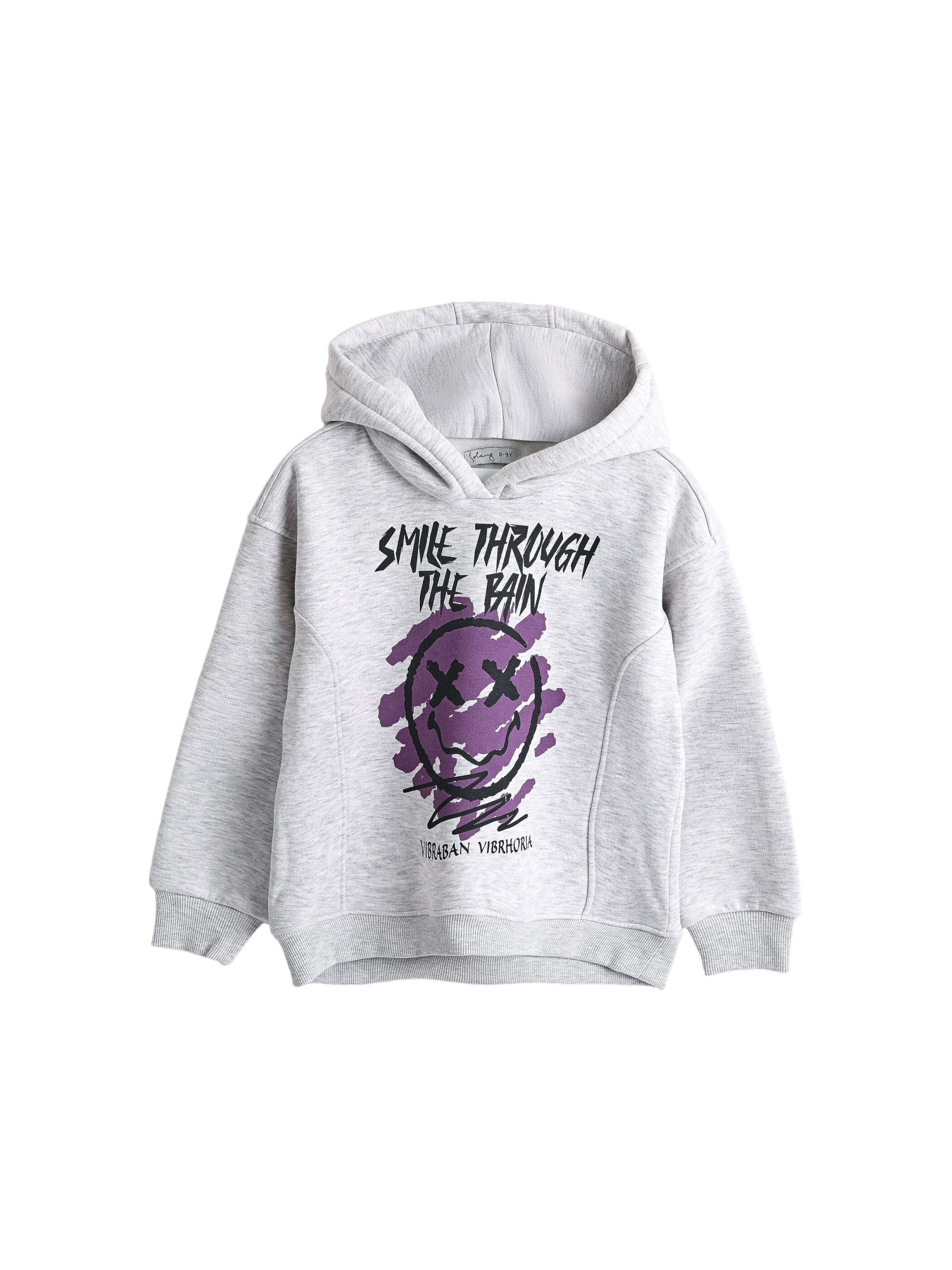 Sweat-shirt Solang en gris : devant