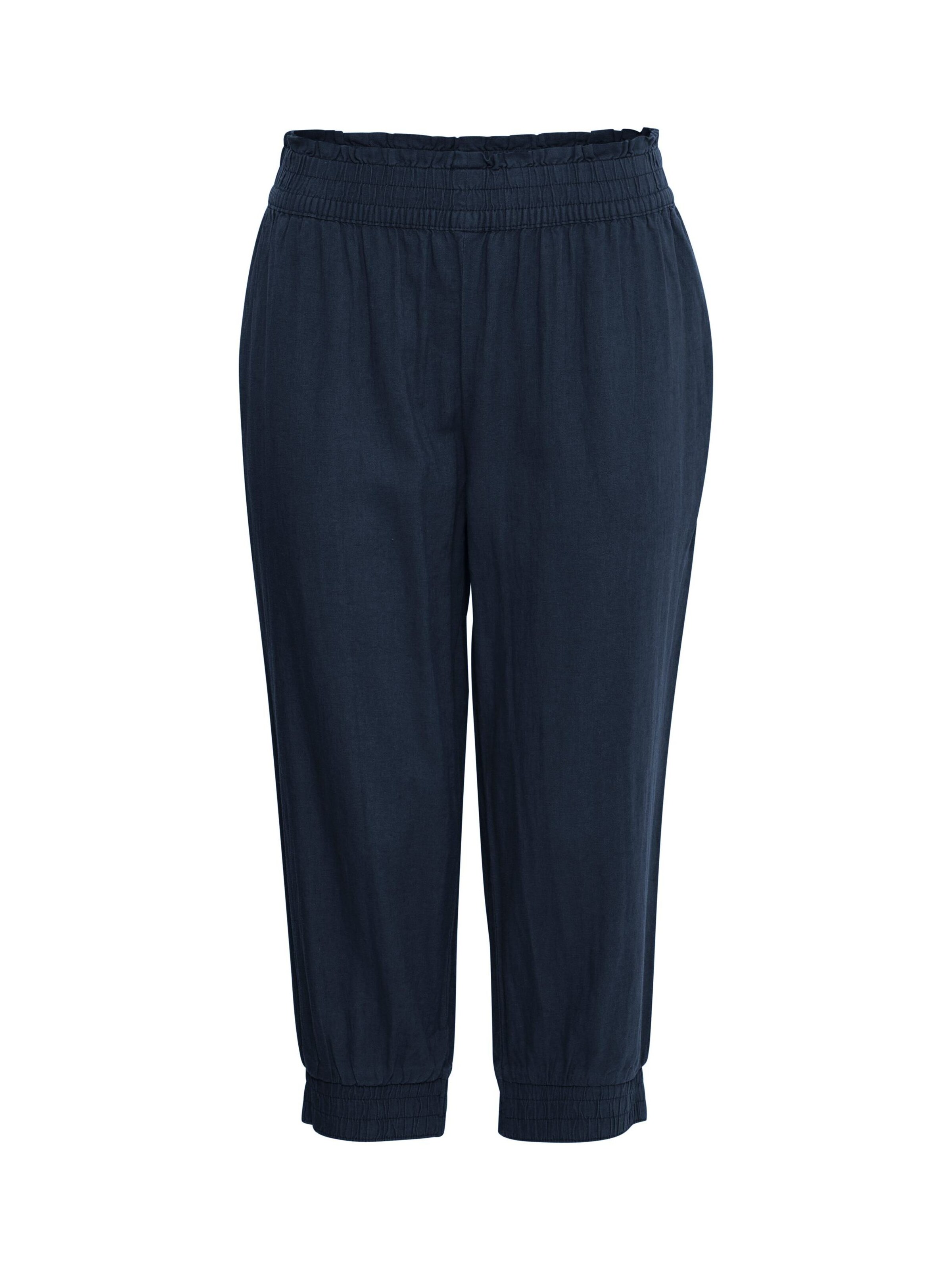 b.young Tapered Lærredsbukser 'Falakka' i blå: forside