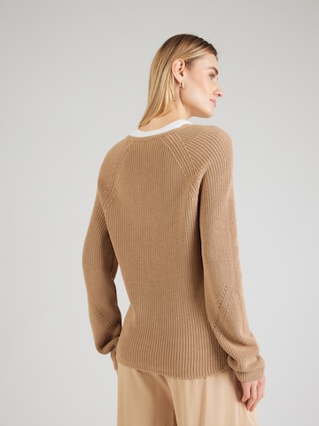 BOSS Sweater 'Fardellina' in Brown