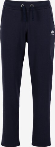 ALPHA INDUSTRIES Trousers in Blue: front