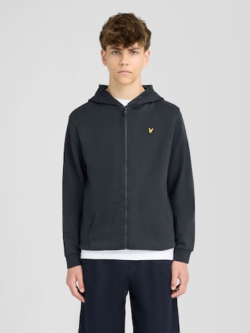 Lyle & Scott Sweatvest in Blauw: voorkant