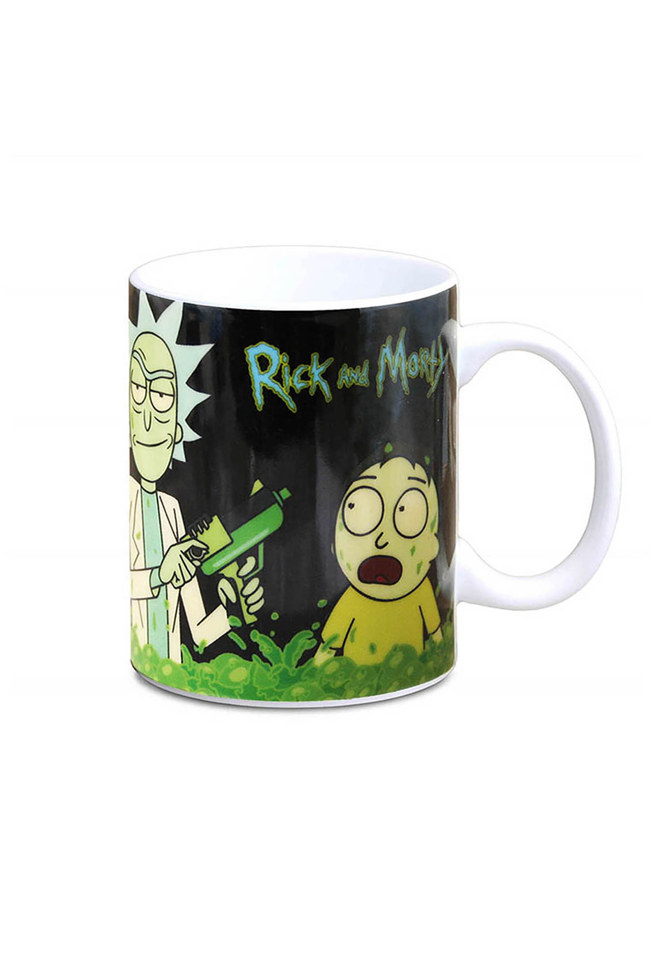 LOGOSHIRT Tasse 'Rick & Morty - The Acid Vat' in Mischfarben: Vorderseite