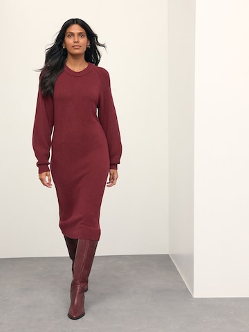 Robes en maille Next en rouge : devant