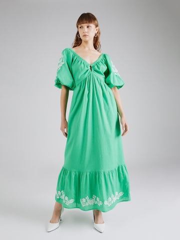 Warehouse Sukienka w kolorze zielony: przód