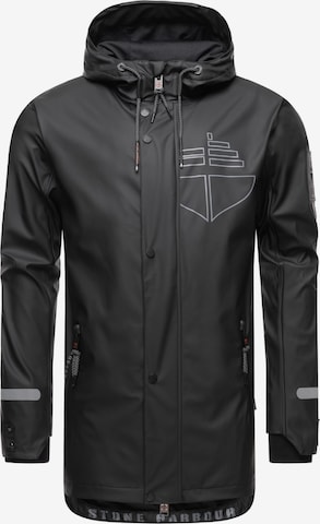 STONE HARBOUR Weatherproof jacket 'Tamio' in Black: front